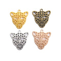 Zinc Alloy Leopard Head Charm Pendant for DIY Necklace Bracelet Jewelry Making view 5