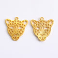 Zinc Alloy Leopard Head Charm Pendant for DIY Necklace Bracelet Jewelry Making view 4