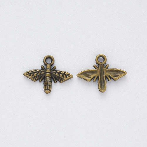 Zinc Alloy Bee Charm Pendant No.931449 for DIY Necklace Bracelet Jewelry Making