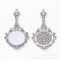 Zinc Alloy Mirror Charm Pendant No.897434 for DIY Necklace Bracelet Jewelry Making view 4