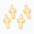 Zinc Alloy Cross Charm Pendant No.718561 for DIY Necklace Bracelet Jewelry Making view 3