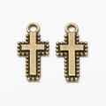 Zinc Alloy Cross Charm Pendant No.718561 for DIY Necklace Bracelet Jewelry Making view 2