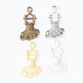 Zinc Alloy Dress Charm Pendant No.742055 for DIY Necklace Bracelet Jewelry Making view 5