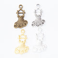 Zinc Alloy Dress Charm Pendant No.742055 for DIY Necklace Bracelet Jewelry Making view 1