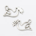 Zinc Alloy Bird Charm Pendant No.882799 for DIY Necklace Bracelet Jewelry Making view 2