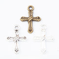 Zinc Alloy Cross Charm Pendant No.882843 for DIY Necklace Bracelet Jewelry Making view 1
