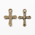 Zinc Alloy Cross Charm Pendant No.882843 for DIY Necklace Bracelet Jewelry Making view 3