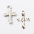 Zinc Alloy Cross Charm Pendant No.882843 for DIY Necklace Bracelet Jewelry Making view 2