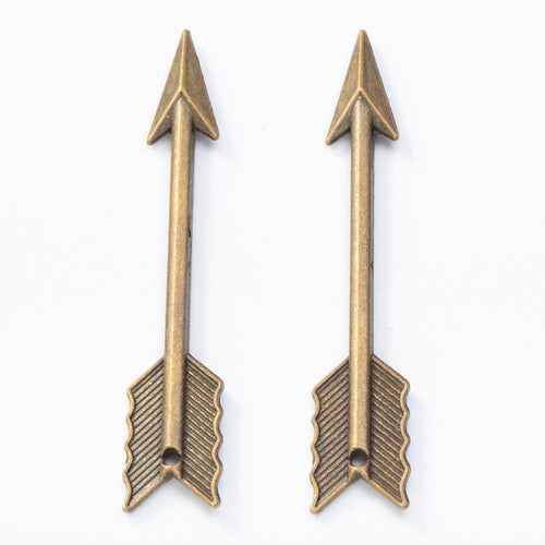 Zinc Alloy Arrow Charm Pendant for DIY Necklace Bracelet Jewelry Making