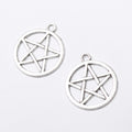 Zinc Alloy Five Point Star Charm Pendant No.301002 for DIY Necklace Bracelet Jewelry Making view 3