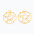 Zinc Alloy Five Point Star Charm Pendant No.301002 for DIY Necklace Bracelet Jewelry Making view 4