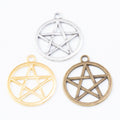 Zinc Alloy Five Point Star Charm Pendant No.301002 for DIY Necklace Bracelet Jewelry Making view 5