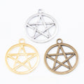 Zinc Alloy Five Point Star Charm Pendant No.301002 for DIY Necklace Bracelet Jewelry Making view 1