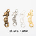 Zinc Alloy Seahorse Charm Pendant No.406379 for DIY Necklace Bracelet Jewelry Making view 1