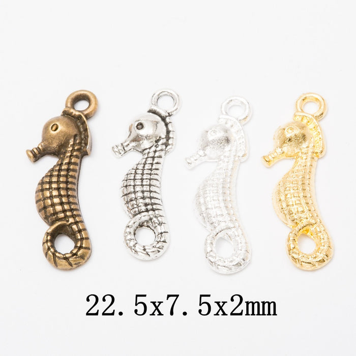 Zinc Alloy Seahorse Charm Pendant No.406379 for DIY Necklace Bracelet Jewelry Making