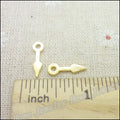 Gold Zinc Alloy Gear Pin Charm Pendant for DIY Necklace Bracelet Jewelry Making view 2