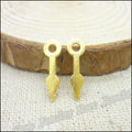 Gold Zinc Alloy Gear Pin Charm Pendant for DIY Necklace Bracelet Jewelry Making view 1