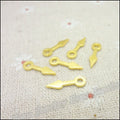 Gold Zinc Alloy Gear Pin Charm Pendant for DIY Necklace Bracelet Jewelry Making view 3