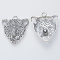 Zinc Alloy Leopard Head Charm Pendant No.212443 for DIY Necklace Bracelet Jewelry Making view 4