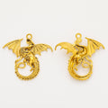 Zinc Alloy Flying Dragon Charm Pendant No.324520 for DIY Necklace Bracelet Jewelry Making view 3