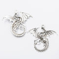 Zinc Alloy Flying Dragon Charm Pendant No.324520 for DIY Necklace Bracelet Jewelry Making view 2