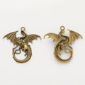 Zinc Alloy Flying Dragon Charm Pendant No.324520 for DIY Necklace Bracelet Jewelry Making view 4