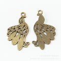 Zinc Alloy Peacock Charm Pendant No.579691 for DIY Necklace Bracelet Jewelry Making view 4