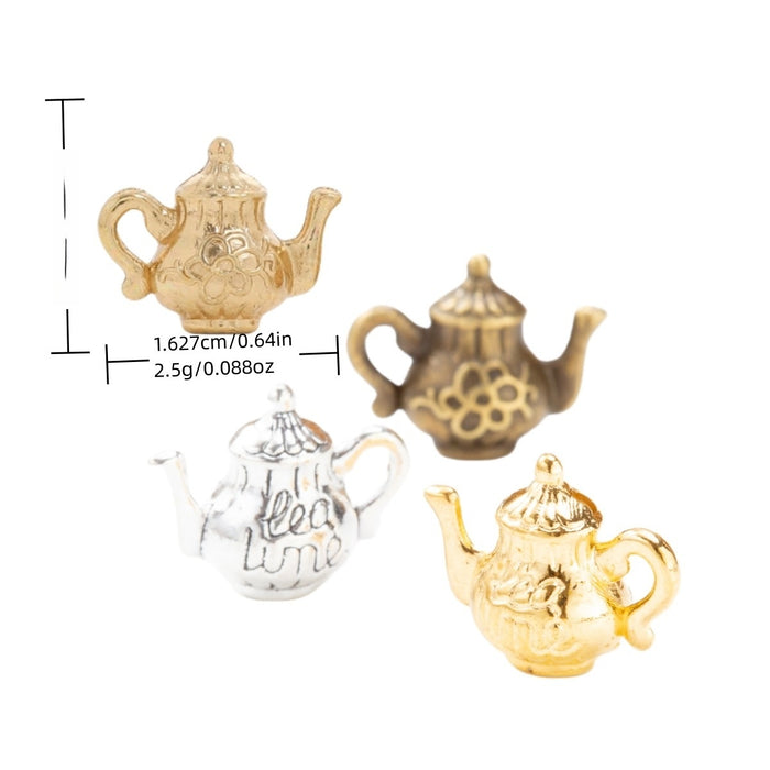 Zinc Alloy Teapot Charm Pendant No.072494 for DIY Necklace Bracelet Jewelry Making