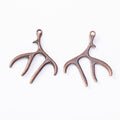 Zinc Alloy Antlers Charm Pendant for DIY Necklace Bracelet Jewelry Making view 4