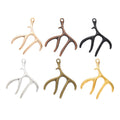 Zinc Alloy Antlers Charm Pendant for DIY Necklace Bracelet Jewelry Making view 5