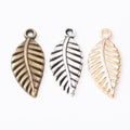 Zinc Alloy Leaf Charm Pendant No.500103 for DIY Necklace Bracelet Jewelry Making view 5