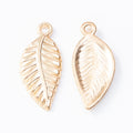 Zinc Alloy Leaf Charm Pendant No.500103 for DIY Necklace Bracelet Jewelry Making view 3