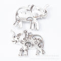 Zinc Alloy Elephant Charm Pendant No.543012 for DIY Necklace Bracelet Jewelry Making view 3