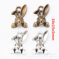 Zinc Alloy Rabbit Head Charm Pendant No.815769 for DIY Necklace Bracelet Jewelry Making view 1