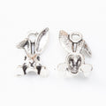 Zinc Alloy Rabbit Head Charm Pendant No.815769 for DIY Necklace Bracelet Jewelry Making view 3