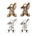 Zinc Alloy Rabbit Head Charm Pendant No.815769 for DIY Necklace Bracelet Jewelry Making view 4