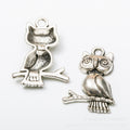 Zinc Alloy Owl Charm Pendant No.647099 for DIY Necklace Bracelet Jewelry Making view 2