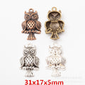 Zinc Alloy Owl Charm Pendant No.891147 for DIY Necklace Bracelet Jewelry Making view 1