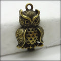 Zinc Alloy Owl Charm Pendant No.891147 for DIY Necklace Bracelet Jewelry Making view 4