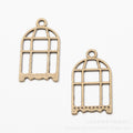 Zinc Alloy Birdcage Charm Pendant No.087592 for DIY Necklace Bracelet Jewelry Making view 2