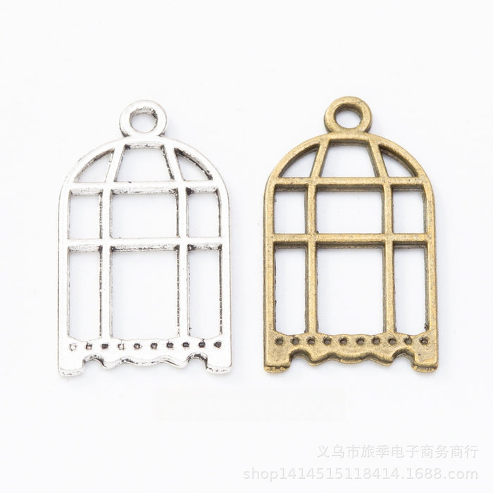 Zinc Alloy Birdcage Charm Pendant No.087592 for DIY Necklace Bracelet Jewelry Making
