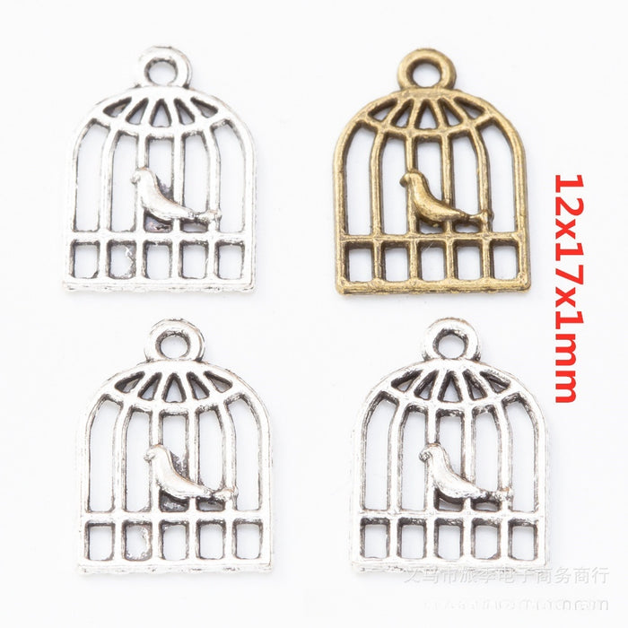 Zinc Alloy Birdcage Charm Pendant No.043104 for DIY Necklace Bracelet Jewelry Making