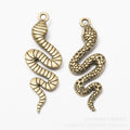 Zinc Alloy Snake Charm Pendant No.554232 for DIY Necklace Bracelet Jewelry Making view 5