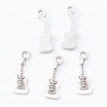 Zinc Alloy Guitar Charm Pendant No.568514 for DIY Necklace Bracelet Jewelry Making view 2