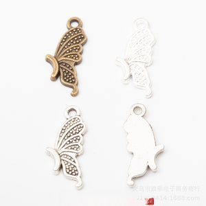 Zinc Alloy Butterfly Wing Charm Pendant for DIY Necklace Bracelet Jewelry Making