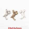 Zinc Alloy Bird Charm Pendant No.088491 for DIY Necklace Bracelet Jewelry Making view 1