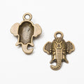 Zinc Alloy Elephant Head Charm Pendant No.982686 for DIY Necklace Bracelet Jewelry Making view 2