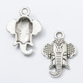 Zinc Alloy Elephant Head Charm Pendant No.982686 for DIY Necklace Bracelet Jewelry Making view 3