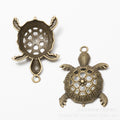 Zinc Alloy Turtle Charm Pendant No.607820 for DIY Necklace Bracelet Jewelry Making view 2