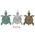 Zinc Alloy Turtle Charm Pendant No.607820 for DIY Necklace Bracelet Jewelry Making view 1